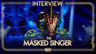 The Darkness JUSTIN HAWKINS Reacts To Being Unmasked At Last As Chameleon  The Masked Singer UK [upl. by Odawa19]