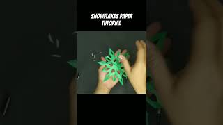 Snowflakes Paper Tutorial snowflakes snowflakespaper diy [upl. by Oicnerual928]