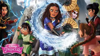 Disney Princesses in Avatar The Last Airbender 🌊🔥 Katara VS Azula and her gang  Alice Edit [upl. by Einhapets]