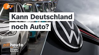 Radikaler Sparkurs bei VW Was die Krise für Deutschlands Wirtschaft bedeutet  ZDFheute live [upl. by Stephan]