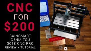 CNC router for 200  Sainsmart Genmitsu 3018 Pro review and tutorial [upl. by Wunder481]