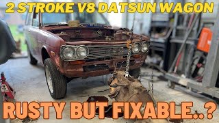 Will I be able to save this Datsun in order to 2 stroke V8 swap it [upl. by Wallraff]