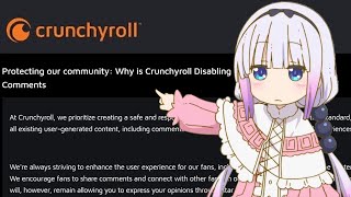 Crunchyroll Disables Comments Permanently to Censor Community and They Replaced Translators with AI [upl. by Eeldivad]