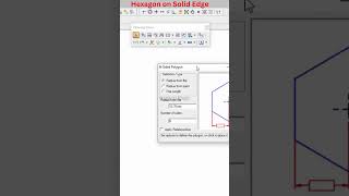 How to construct a regular Hexagon in Solid Edge using Macros [upl. by Nayra]