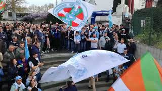 112e derby Bayonne Biarritz  larrivée des joueurs de lAviron Bayonnais au stade JeanDauger [upl. by Tehcac492]