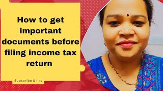 Documents needed to file ITR of salaried person l income tax filing 2324 incometaxreturn [upl. by Birecree]