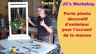 Comment faire un porte plante décoratif dextérieur 12  Travail du bois  31 [upl. by Ynatil246]