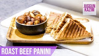 How to Make Roasted Beef Panini  Beef Panini Recipe  Juggun Kazim  Food [upl. by Skees]