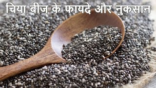 चिया बीज के फायदे और नुकसान  Benefits and disadvantages of Chia seed [upl. by Aissatan490]