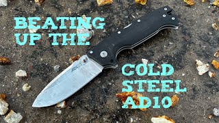 Cut Test Cold Steel AD10 Built to Withstand Anything [upl. by Orecul917]