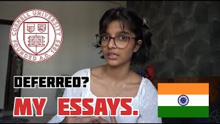 Supplemental ESSAYS that got me deferred from CORNELL Engineering  Indian [upl. by Yajet]