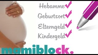 Ämterfahrplan  Eine Checkliste durch die Schwangerschaft  mamiblock  Der Mami Blog [upl. by Nyllewell159]