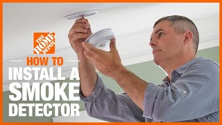 How To Install a Smoke Detector  The Home Depot [upl. by Murray]