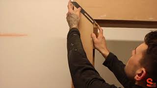 How to Fit Architrave to an Uneven Door Frame [upl. by Inaniel]