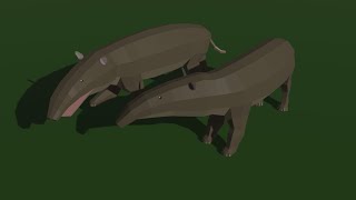 Moeritherium  Low Poly Blender Paleoart [upl. by Isaiah757]