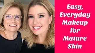 Everyday Makeup For Truly Mature Skin 70  Makeup On My Mom ❤️️ [upl. by Esilehs]