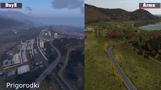 DayZ VS Arma 2 Chernarus Comparison PT 2 [upl. by Johppa]