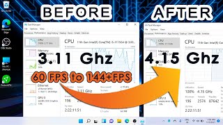 Optimize CPU for Gaming without clocking  Boost CPU Performance and Speed in Windows 11 [upl. by Krute]