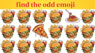 HOW GOOD ARE YOUR EYES l 🕵️ Find The Odd Emoji Out l Emoji Puzzle Quiz [upl. by Josefa366]