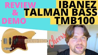 Ibanez TMB100 Talman Bass  Review amp Demo [upl. by Serafine]