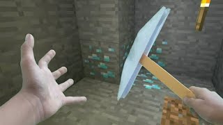 REALISTIC MINECRAFT  STEVE FINDS DIAMONDS [upl. by Lisabeth962]