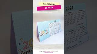 DIY  COMO MONTAR CALENDÁRIO DE MESA PARA IMPRIMIR 2024  ARQUIVO DIGITAL PAPELARIA PERSONALIZADA [upl. by Eiramnwad]