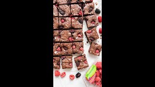 Blackberry amp Raspberry Brownies [upl. by Ameh]