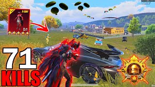 71 KILLS 🔥 FASTEST RUSH GAMEPLAY With Blood Raven XSUIT😍 ACE MASTER RANK SAMSUNGA7A8J4J5J6J7 [upl. by Edmund]