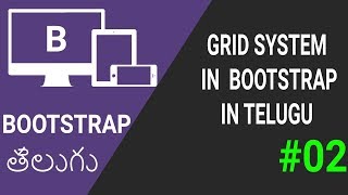 Grid system in Bootstrap in Telugu [upl. by Elokcin]