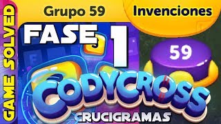 CodyCross  Crucigramas  Invenciones  Grupo 59  Fase 15 [upl. by Eeclehc]