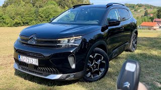 New CITROEN C5 Aircross Shine 2023  FIRST LOOK amp visual REVIEW BlueHDi 130 HP [upl. by Jahdol]