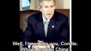 Bush and Condi  The new president of China [upl. by Enyrhtak]