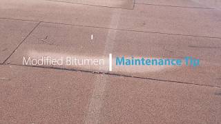 Flat Roof Maintenance  Modified Bitumen Blisters [upl. by Clellan287]