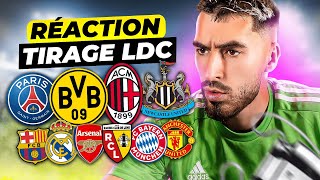 TIRAGE AU SORT LIGUE DES CHAMPIONS REACTIONS [upl. by Ayres481]