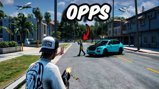 Terrorizing my OPPS with a UZI in Chicago in GTA 5 RP [upl. by Whiffen90]