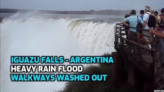 Argentina today 301023  Iguazu waterfalls flooded by heavy rain [upl. by Suzette891]