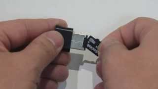 Black Aluminum MicroSD USB Card Reader Product Review [upl. by Siulegroj]