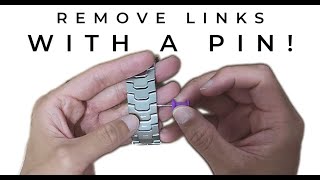 Remove Watch Bracelet Links without tools 2024 Best Method Resize and shorten band and straps [upl. by Maggie]