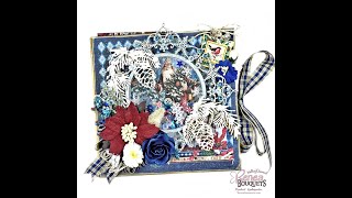 Graphic 45 Let it Snow Tea Party in a Box Folio Tutorial [upl. by Sola]