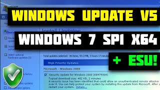 Windows Update v5 on Windows 7 SP1 x64  ESU [upl. by Duile232]