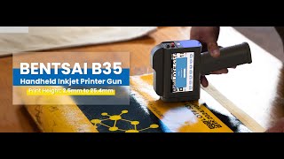 Bentsai B35 Handheld Inkjet Printer with 1 Inch Print Head [upl. by Ynnavoeg]