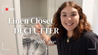 📦 Declutter and pack for a move Tackling our linen closet🧺 [upl. by Hekking]