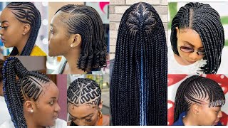 Creative Cornrow styles for 2023 Beautiful Hair styles for events Ladies Trending Hair styles [upl. by Enitram254]