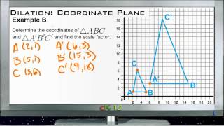 Dilation in the Coordinate Plane Examples Basic Geometry Concepts [upl. by Marilee143]