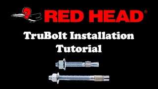 Red Head Trubolt Installation Tutorial [upl. by Brander428]