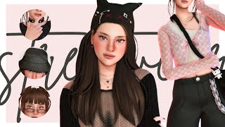 streetwear cc aesthetic  sims 4 create a sim 50 links [upl. by Maidel82]