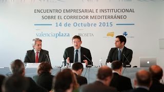 Puig destaca la importancia del Corredor Mediterráneo para las exportaciones y la productividad [upl. by Mera756]