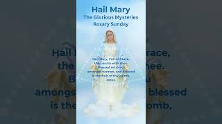 Hail Mary Rosary Prayer  Rosary Sunday  Glorious Mysteries  Calm Ave Maria Piano Music hailmary [upl. by Nwadahs496]