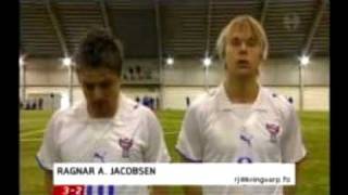 Iceland  Faroes 12 2009 Friendly First ever Faroese victory over Iceland [upl. by Pattani]