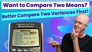 Prob amp Stats Lec 25A Compare Two Variances F Test and Two Means T Test  Use Table amp TI84 [upl. by Darelle702]